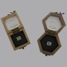 Anello con Iniziale (Lettera Sigla) in Argento - Sigillo quadro (chevalières) per Ragazza e Ragazzo, Uomo Donna