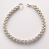Bracciale - Braccialetto in Argento 925‰ a Catena Maglia Doppia Rolò