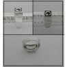 Anello con Iniziale (Lettera Sigla) in Argento - Sigillo quadro (chevalières) per Ragazza e Ragazzo, Uomo Donna
