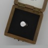 Anello con Iniziale (Lettera Sigla) in Oro bianco - Sigillo Tondo (chevalières) - per Ragazza e Ragazzo - Uomo Donna