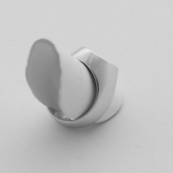Anello con Iniziale (Lettera Sigla) in Argento - Sigillo Tondo (chevalières) - per Ragazza e Ragazzo - Uomo Donna