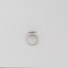 Anello con Iniziale (Lettera Sigla) in Argento - Sigillo quadro (Chevalier) per Ragazza e Ragazzo, Uomo Donna