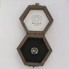 Anello con Iniziale (Lettera Sigla) in Argento - Sigillo quadro (Chevalier) per Ragazza e Ragazzo, Uomo Donna