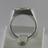 Sigillo ottagonale con Iniziale o monogramma (Lettera) - (chevalières) - Anello in Argento per Ragazza e Ragazzo, Uomo Donna