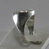 Sigillo ottagonale con Iniziale o monogramma (Lettera) - (chevalières) - Anello in Argento per Ragazza e Ragazzo, Uomo Donna