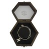 Bracciale - Braccialetto in Argento semirigido e catena maglia Rolò 