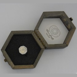 Sigillo ottagonale con Iniziale o monogramma (Lettera) - (chevalières) - Anello in Argento per Ragazza e Ragazzo, Uomo Donna