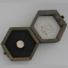 Sigillo ottagonale con Iniziale o monogramma (Lettera) - (chevalières) - Anello in Argento per Ragazza e Ragazzo, Uomo Donna