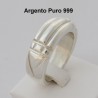 Argento puro 999 - Anello di RA - del Re, Anello di Atlantide, di Karnak, Anello Luxor 