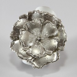 Anello a Fiore in Argento Fatto a Mano
