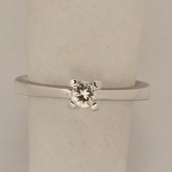 solitario 18 kt con brillante