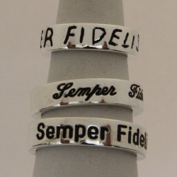 Anello Fascetta - Fede a fascia in Oro con Incisione Esterna - Nome, Dedica, Frase, ecc