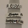 Anello Fascetta - Fede a fascia in Oro con Incisione Esterna - Nome, Dedica, Frase, ecc