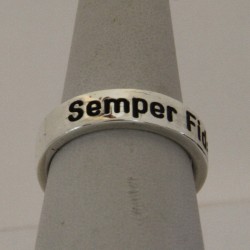Anello Fascetta - Fede a fascia in Oro con Incisione Esterna - Nome, Dedica, Frase, ecc
