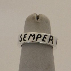 Anello Fascetta - Fede a fascia in Oro con Incisione Esterna - Nome, Dedica, Frase, ecc