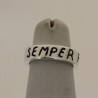 Anello Fascetta - Fede a fascia in Oro con Incisione Esterna - Nome, Dedica, Frase, ecc
