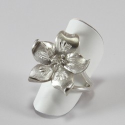 Anello a Fiore in Argento 925/1000