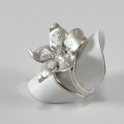 Anello a Fiore in Argento 925/1000