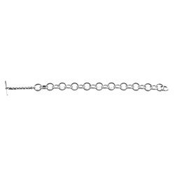 Bracciale - Braccialetto in Argento a catena, maglia Rolò