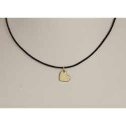 Ciondolo - Pendente in Oro a Cuore con Diamante taglio Brillante