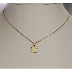 Ciondolo - Pendente in Oro a Cuore con Diamante taglio Brillante