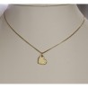 Ciondolo - Pendente in Oro a Cuore con Diamante taglio Brillante