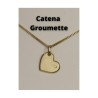 Ciondolo - Pendente in Oro a Cuore con Diamante taglio Brillante