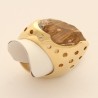 Anello in Oro Giallo 750/1000 con Quarzo Rutilato