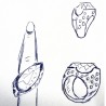 Anello in Oro Giallo 750/1000 con Quarzo Rutilato