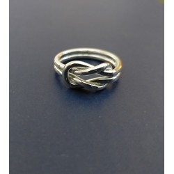 Anello con Nodo in Argento 925-1000