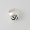 Sigillo Tondo con con simbolo OM, Aum, Omkara mantra più sacro - chevalière