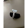 Anello Cestino a filo con Topazio Azzurro in argento