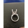 Anello Cestino a filo con Topazio Azzurro in argento