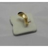 Anello in Oro Giallo 750/1000 con Brillanti e goccia in Ebano