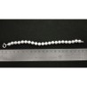 Bracciale - Braccialetto Perle con Chiusura Anello a Molla in Argento 925 - Infilatura a Nodi