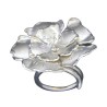 Anello a Fiore in Argento Fatto a Mano