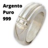 Argento puro 999 - Anello di RA - del Re, Anello di Atlantide, di Karnak, Anello Luxor 