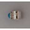 Anello a Fascione in Argento con Simboli Egizi