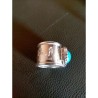 Anello a Fascione in Argento con Simboli Egizi