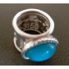 Anello a Fascione in Argento con Simboli Egizi