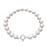 Bracciale - Braccialetto Perle con Chiusura Anello a Molla in Argento 925 - Infilatura a Nodi