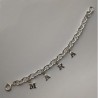 Braccialetto in Argento 925 a catena, maglia Rolò Artigianale