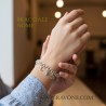 Braccialetto in argento sterling 925 a catena, maglia Rolò realizzato a mano, ogni bracciale è un pezzo unico di artigianato