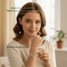 Braccialetto in argento sterling 925 a catena, maglia Rolò realizzato a mano, ogni bracciale è un pezzo unico di artigianato