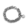 Braccialetto - Bracciale Argento a Catena Maglia Bizantina - Handmade